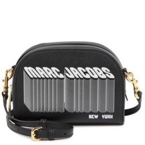 Marc Jacobs Crossbody // MJ Logo // Black & White
